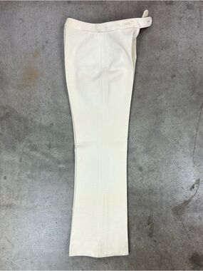 Vintage 60’s Bonwit Teller Ivory Heavyweight Weave Flare Slacks
